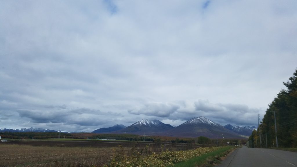 ぼうず山に雪🏔