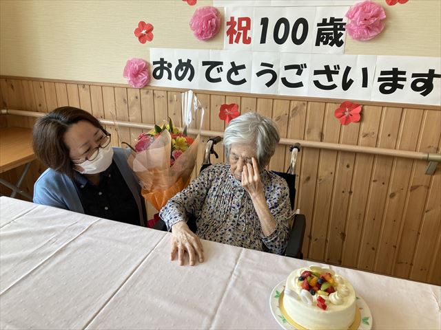 100歳のお祝い(^^)
