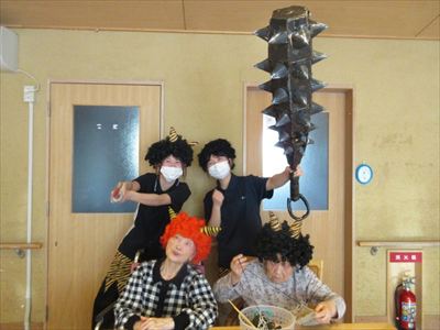 2月　西３・４番地に鬼がキター　👹